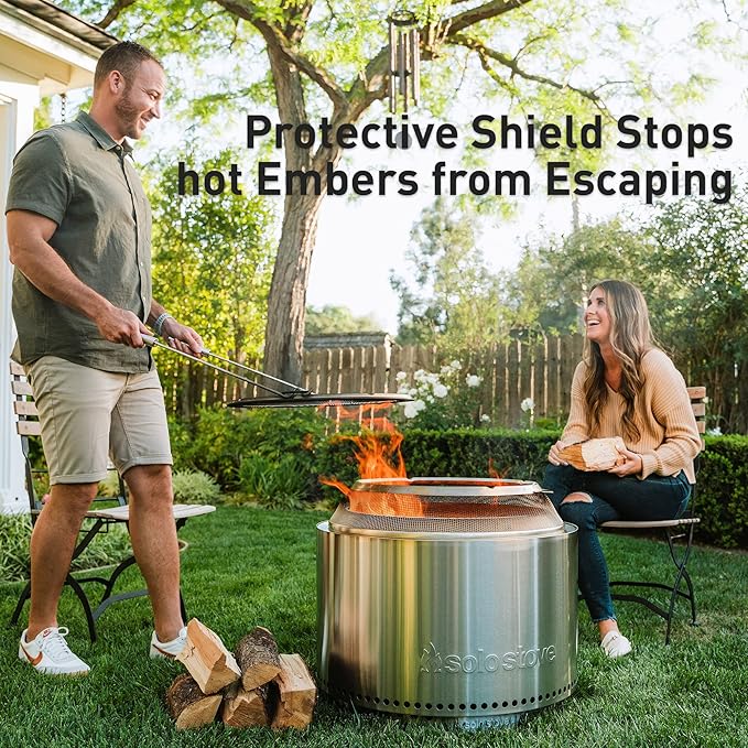 Solo Stove Yukon Big Yard Bundle 2.0 | Incl. Yukon Smokeless Fire Pit with Stand, Shelter, Shield