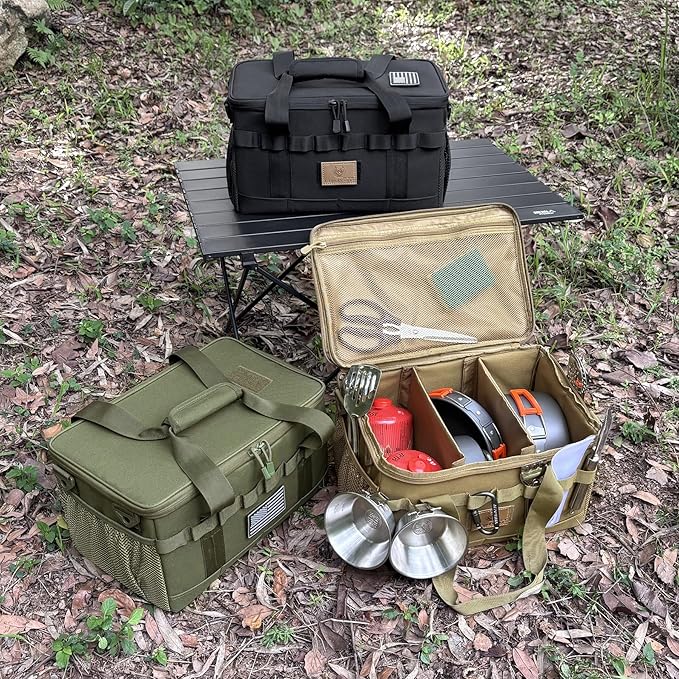 Tactical Camping Storage Bag 18L Tactical Utility Tote Bag Camping Cookware Organizer Trunk