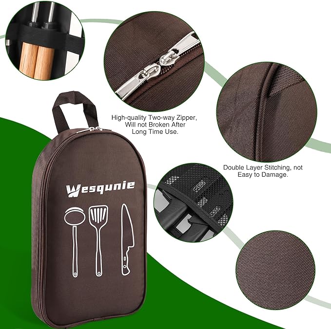 Camping Cooking Essentials Utensils Set - Camp Cookware Kitchen Accessories Kit, Camper Gear Must