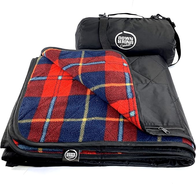 DOWN UNDER OUTDOORS Large Waterproof Windproof Extra Thick 350 GSM Quilted Fleece, or Sherpa