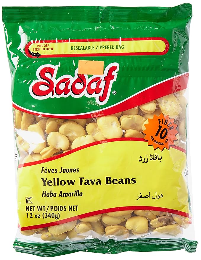 Sadaf Yellow Fava Beans - Baghala - Fava Beans For Cooking And Food Enhancing - Mediterranean