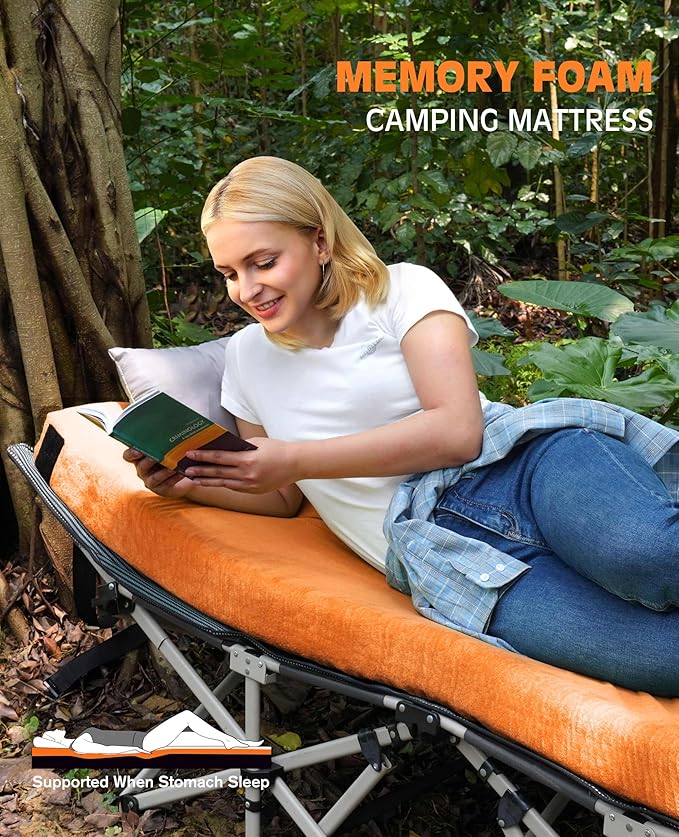 4 INCH Thick Foam Camping Mattress [Car/Tent/Cot] 30D Foam Portable Floor Sleeping Mat Cot Pad Roll