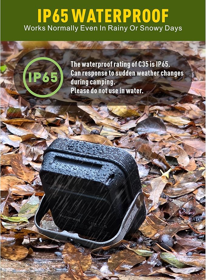 30000mAh LED Camping Lantern,Rechargeable Tent Light, QC3.0/22.5W, 1600LM, 4-Color Switch, IPX5