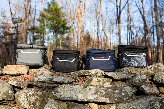 EVERFUN Small Cooler Lunch Box Mini Leak-Proof Soft Double Deck 24 Can Personal Insulated