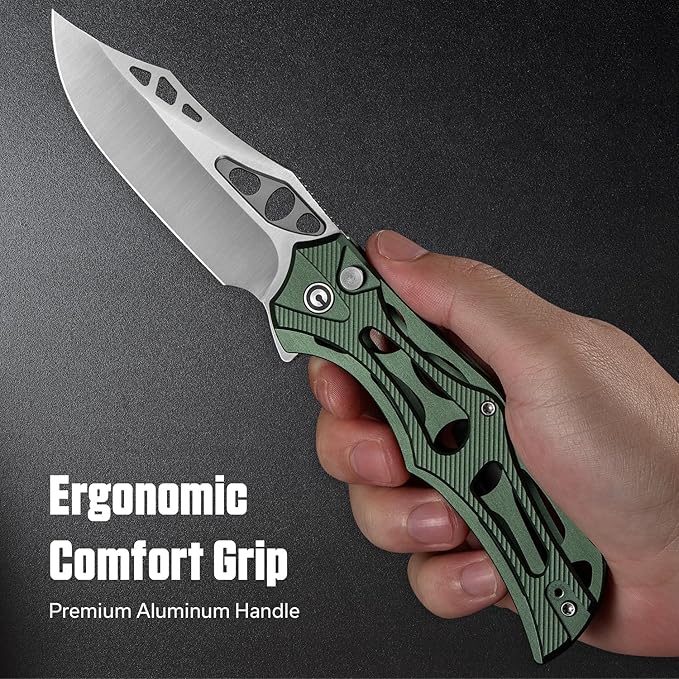 CIVIVI Biophase Pocket Folding Knife for Men, 3.48" Nitro-V Blade Aluminum Handle, Lightweight
