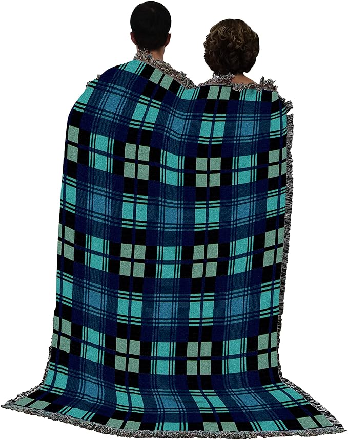 Pure Country Weavers Plaid Blanket Black Watch Tartan - Patterns Gift Tapestry Throw Woven from