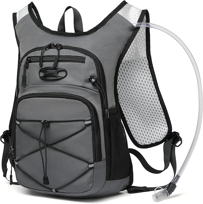 Wotony Lightweight Hydration Backpack with 2LOR 3LWater Bladder for Cycling Hiking Rave - Water