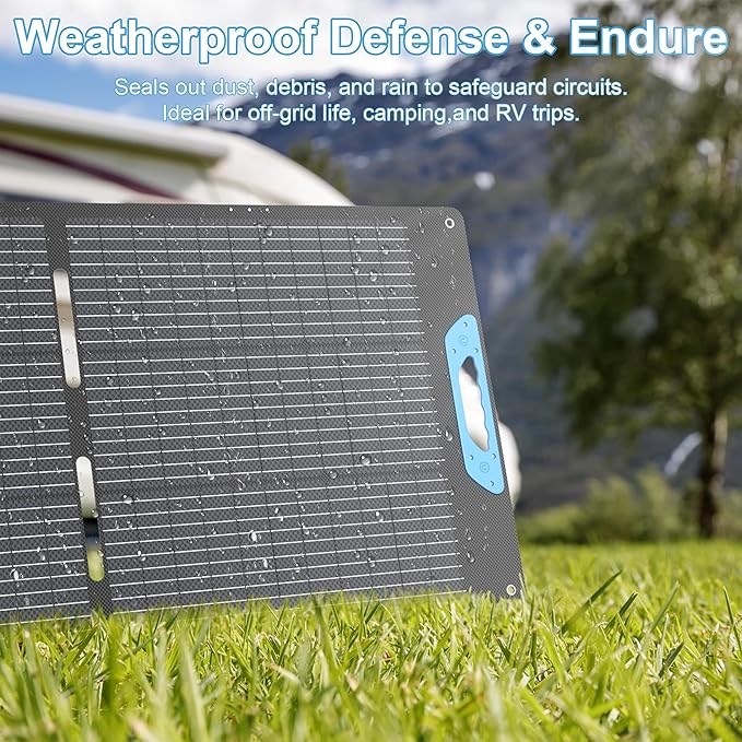 220W Portable Solar Panel for Power Station, 23.5% High Efficiency ETFE Foldable Solar Panels