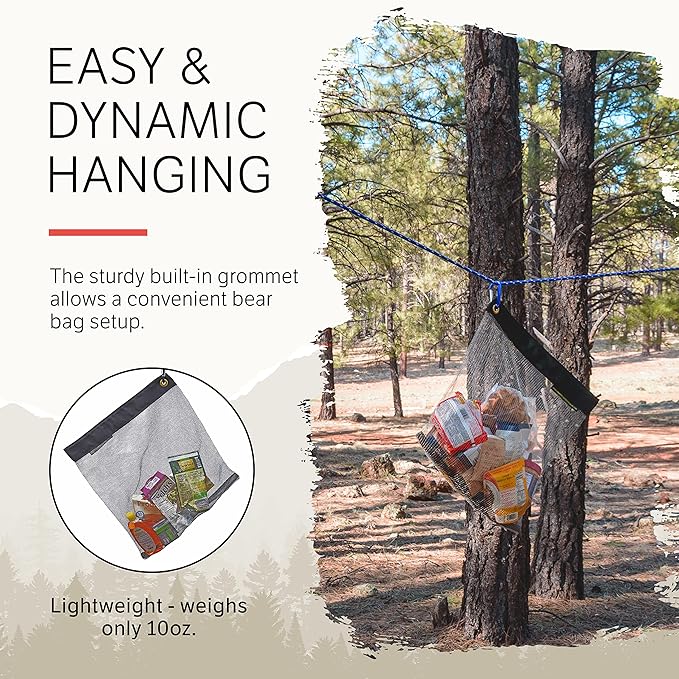 Rodent Proof Bear Bags - Ultralight Stainless Steel Mesh Bag for Camping Food Storage - Sturdy and