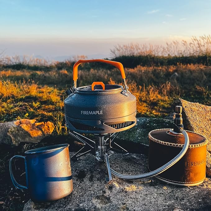 Fire-Maple Feast 4 Piece Camping Cookware Cookware Cookware Kit Outdoor Cookware Set with Pots