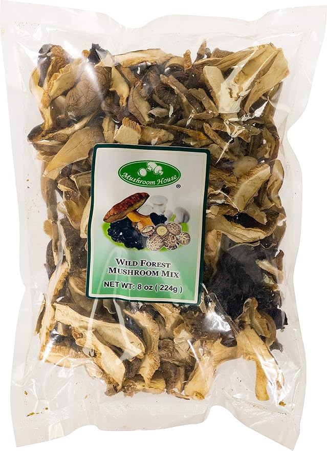 Mushroom House Dried Wild Forest Blend Mushrooms, 8 Oz