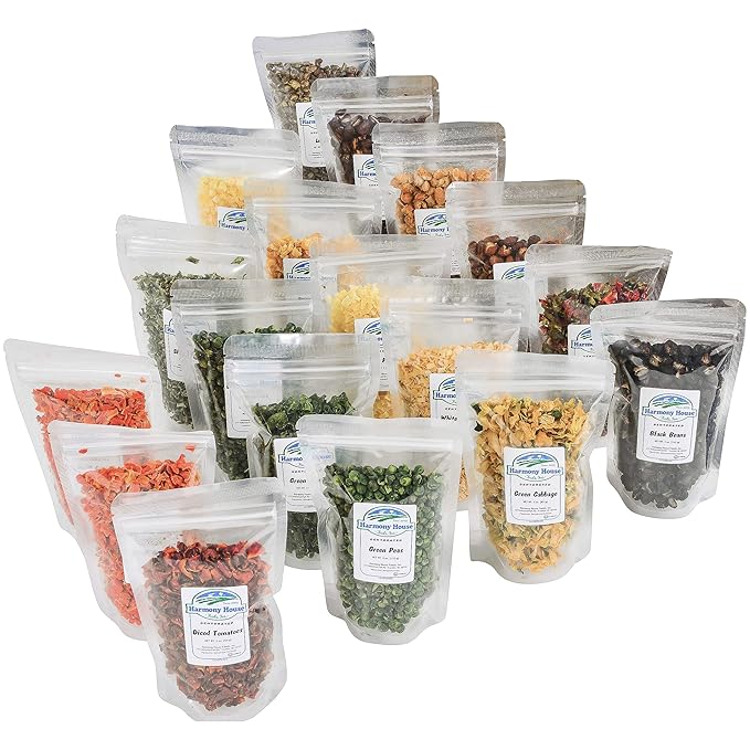 The Backpacking Kit - 18Ct Premium Lightweight Meals in 1 Cup Resealable Pouches by Harmony House