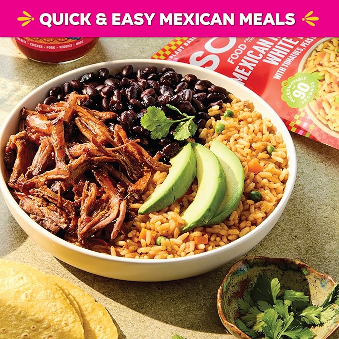 SOMOS Mexican Homestyle White Rice | Gluten Free, Non-GMO, Vegan & Microwavable Meals Ready to Eat