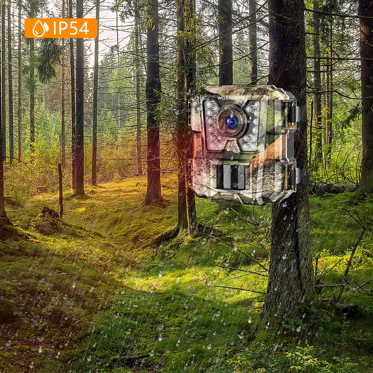 WOSPORTS Trail Camera - 24MP, 1080P, Mini, Waterproof - product view 2