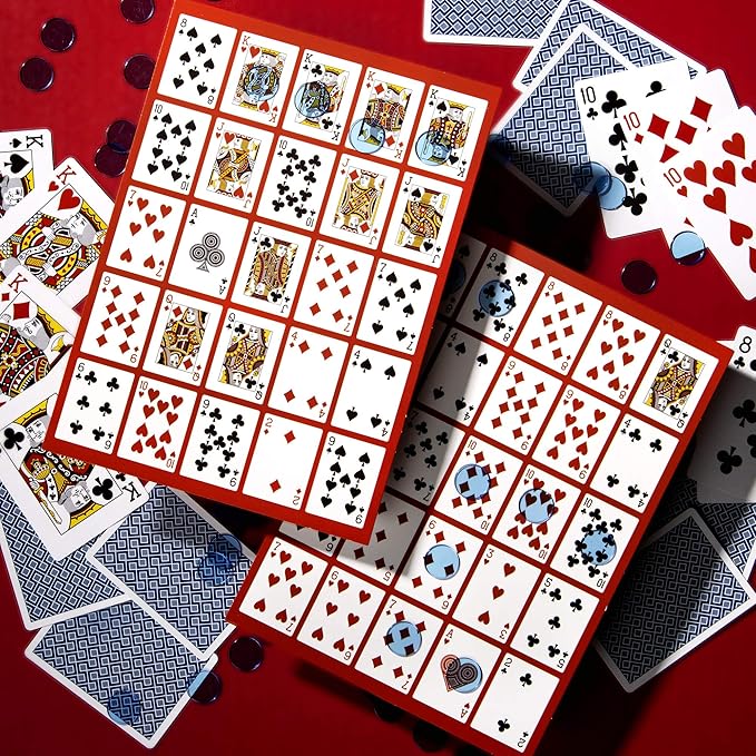 Brybelly Poker Keno Game Set with Cards and Chips - Adult Family Casino Board Game Night Gift