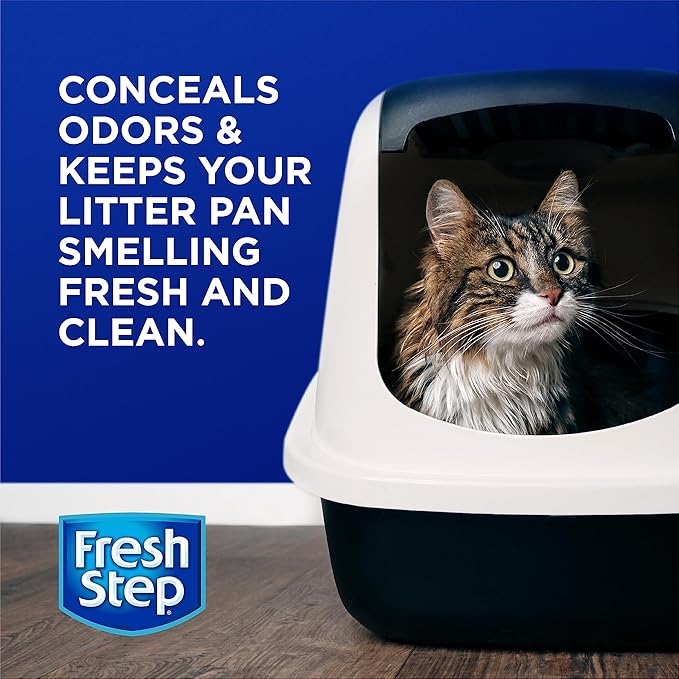 Fresh Step Cat Litter Crystals in Fresh Scent - Cat Litter Box Deodorizer - Combats Odors and