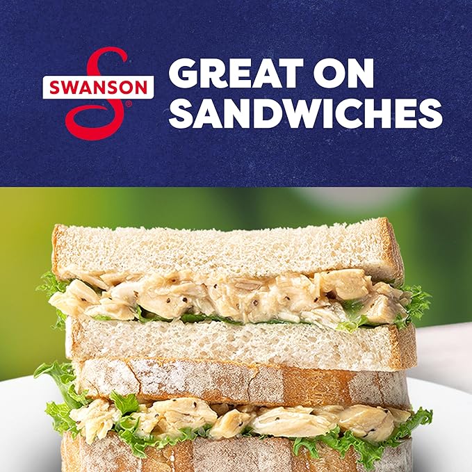Swanson Lemon and Coarse Ground Pepper White Chunk Fully Cooked Chicken, Ready to Eat, Simple