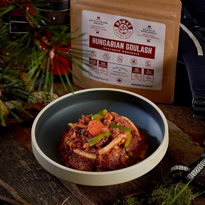 Nomad Nutrition Hungarian Goulash | Instant Freeze Dried Backpacking & Camping Food | Plant-Based