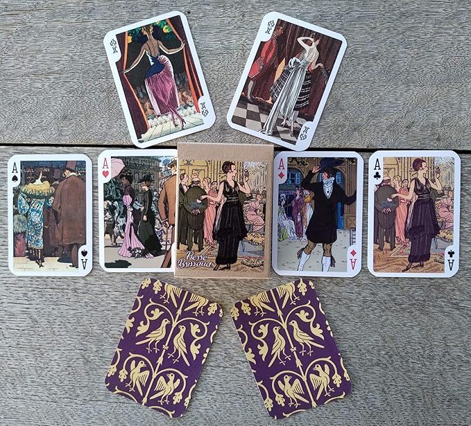Pierre BRISSAUD Playing Cards (Poker Deck 54 Cards All Different) Vintage Retro Art Deco French