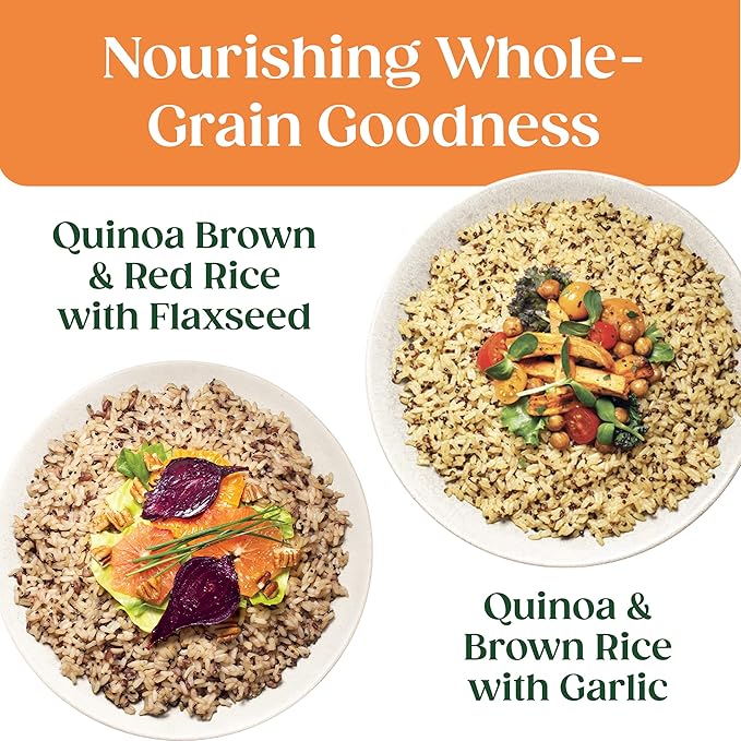 SEEDS OF CHANGE Organic Rice Variety Pack Quinoa and Brown Rice with Garlic & Quinoa Brown & Red