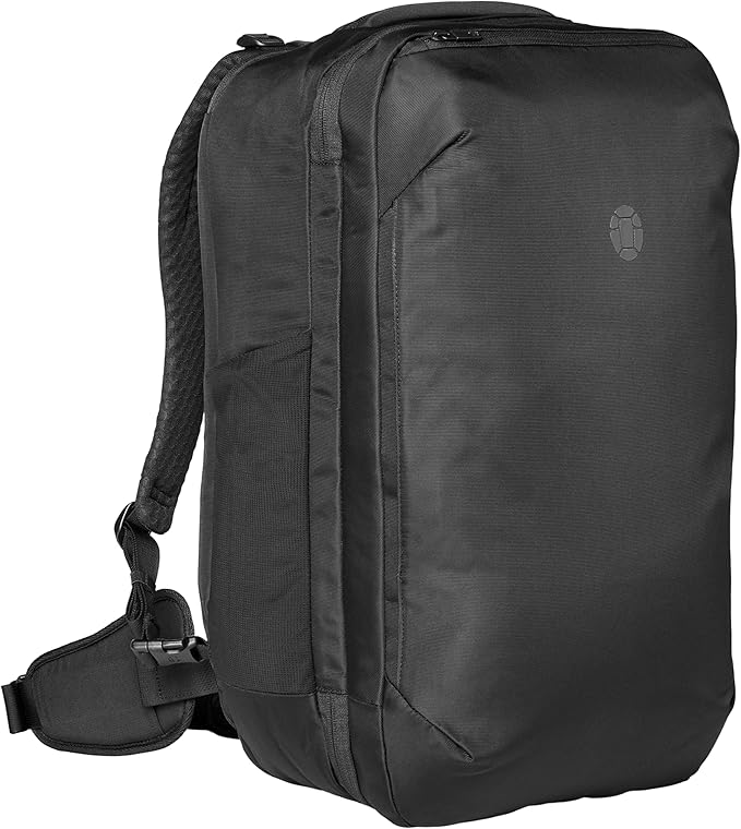 Tortuga 40L Travel Backpack Lite, Black - Large Carry-On Travel Backpack for Men and Women