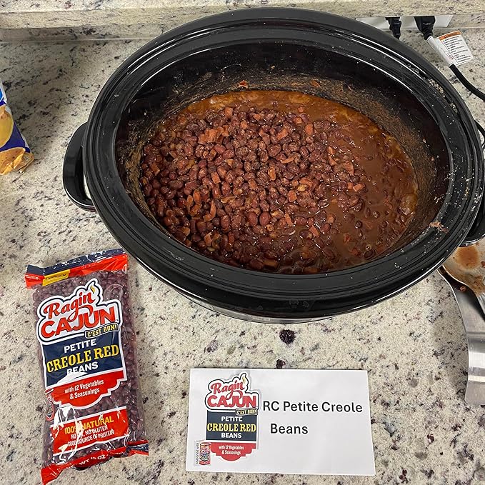 Seasoned Petite Red Beans 16 oz Ragin Cajun (Pack of 6)