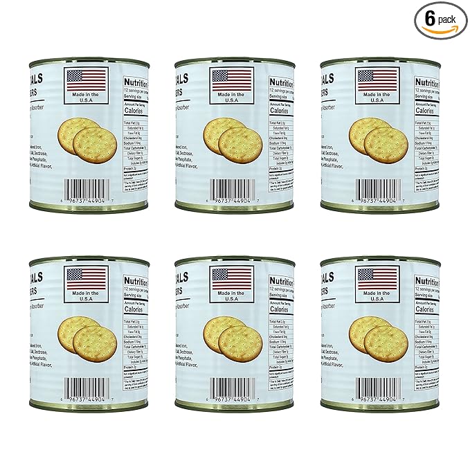 Future Essentials Sailor Pilot Bread Crackers 9.9 Oz per Can Ship’s Biscuit Ready to Eat Survival