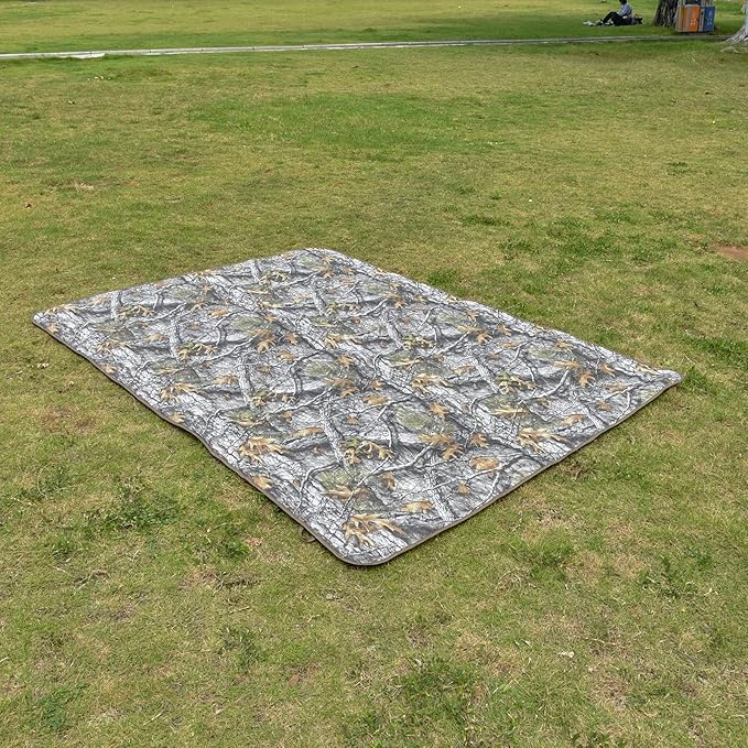 Poncho Liner Military Outdoor Camping Blanket for Travel, Beach, Grass, Picnic, Car Emergency