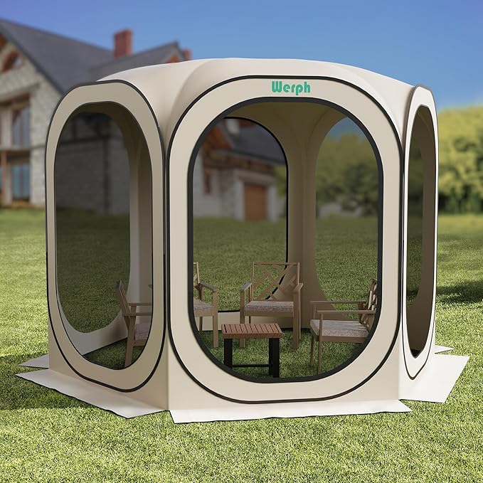 Screen Tent Pop-Up, Portable Tent Canopy with Mesh Mosquito Net, Screen House Room Canopy Shade