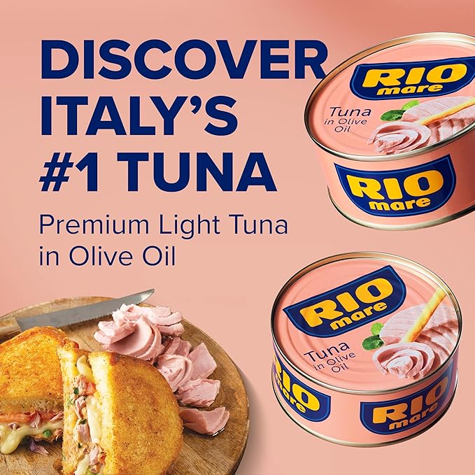 Rio Mare Solid Light Skipjack Tuna in Olive Oil, 5.6 Ounce Can (Pack of 12), Italy's No.1 Tuna