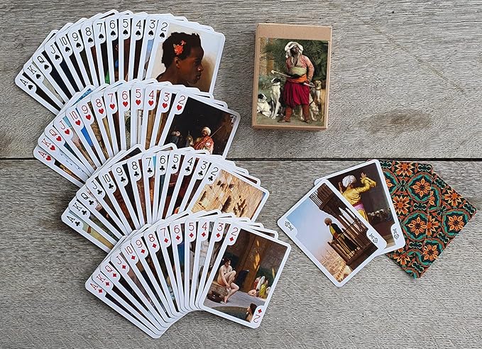 Arabian Antique Playing Cards (Poker Deck 54 Cards All Different) Vintage Arabian Oriental Life