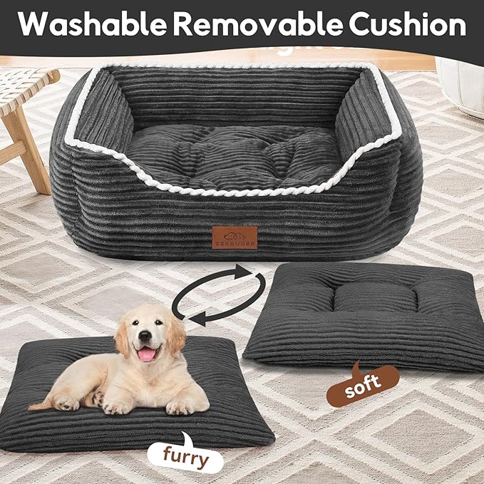 Orthopedic Dog Bed for Medium Dogs,Dog Sofa Beds Supportive Foam Pet Couch Bed with Removable