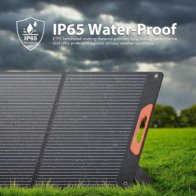 240W Portable Solar Panels for Power Station, 23.5% High Efficiency, 240 Watt Monocrystalline