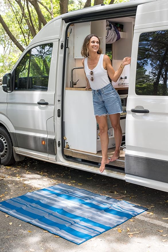 CGEAR RV Comfort Mat – Patented Sand-Free Technology with Ultra Soft Material – Sized to Your RV