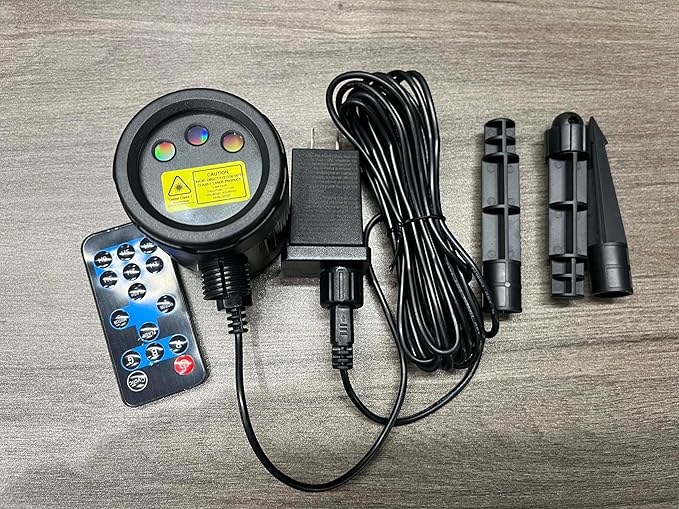 Christmas Laser Projector Light Outdoor: RGB 3 Colors Firefly Moving Laser Lights, IP65 Waterproof