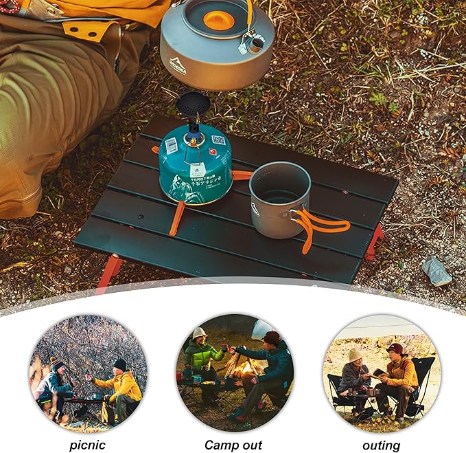 Widesea Camping Burner Stove 3300W Outdoor Gas Stove Small Backpacking Stoves Portable Bottletop