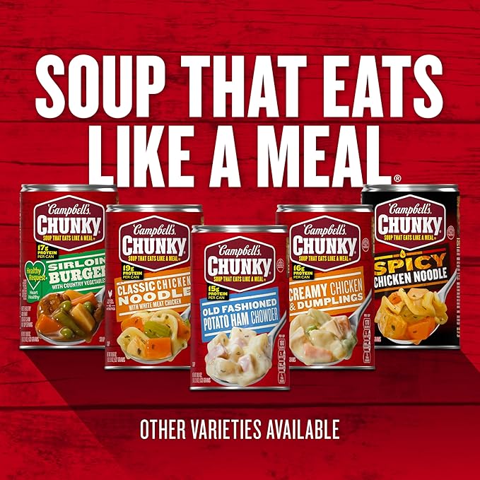 Campbell?™s Chunky Beefy Mac Soup, 18.8 oz Can