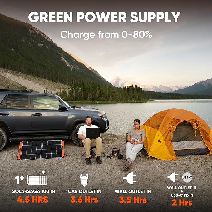 Jackery Portable Power Station Explorer 300 with Carrying Bag, 293Wh Backup Lithium Battery, Solar