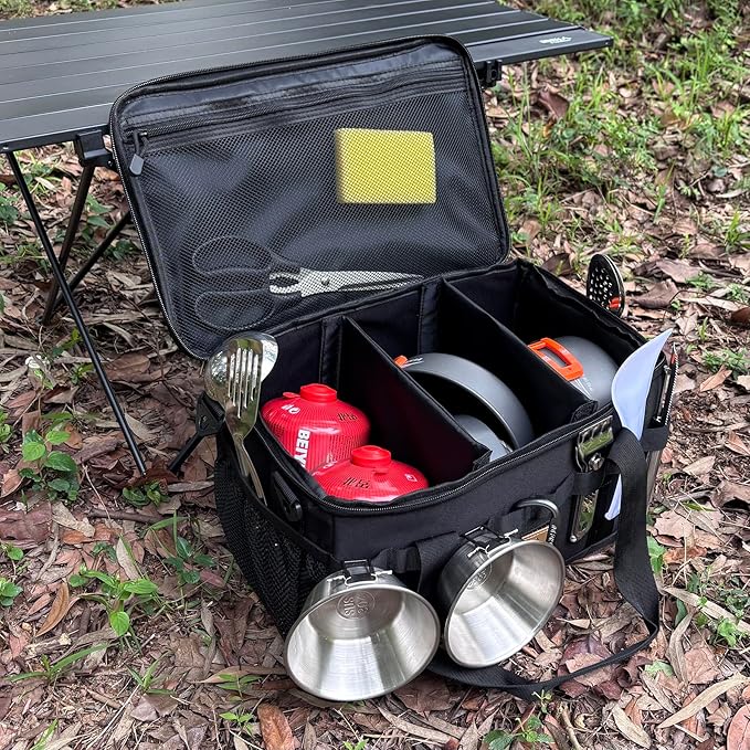 Tactical Camping Storage Bag 18L Tactical Utility Tote Bag Camping Cookware Organizer Trunk