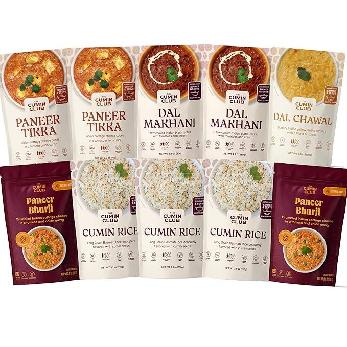 Cumin Club Indian Meals | Freeze Dried Backpacking & Camping Food | Gluten Free | High Protein |