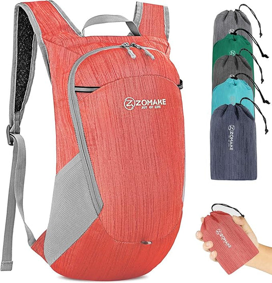 ZOMAKE Ultra Lightweight Packable Backpack 18L, Small Foldable Hiking Backpacks Water Resistant