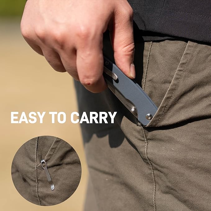 CJRB Kain Pocket Knife for Men, 2.95'' AR-RPM9 Steel Blade G10 Handle Folding Knife with Pocket