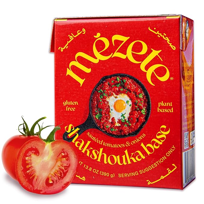 Mezete Shakshouka Stew Base | Shelf Stable | Gluten-Free Stew | All-Natural | No Preservatives or