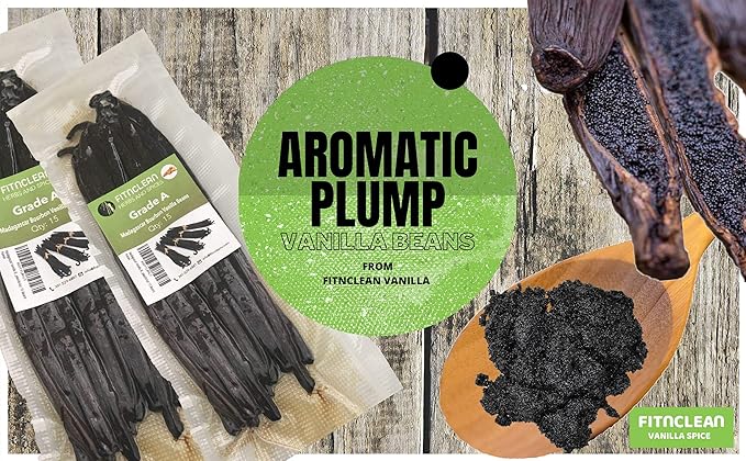 15 Organic Grade A Madagascar Vanilla Beans for Extract and Baking by FITNCLEAN VANILLA| Certified