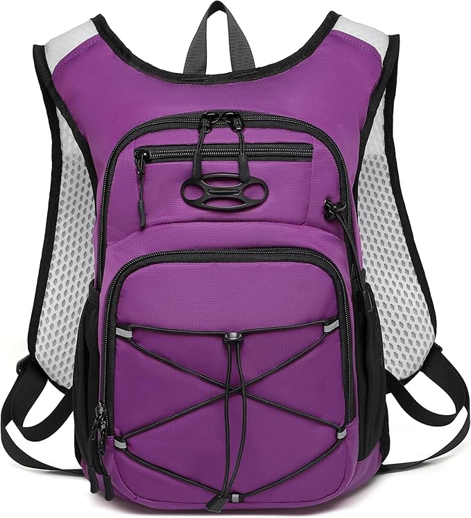 Wotony Lightweight Hydration Backpack with 2LOR 3LWater Bladder for Cycling Hiking Rave - Water