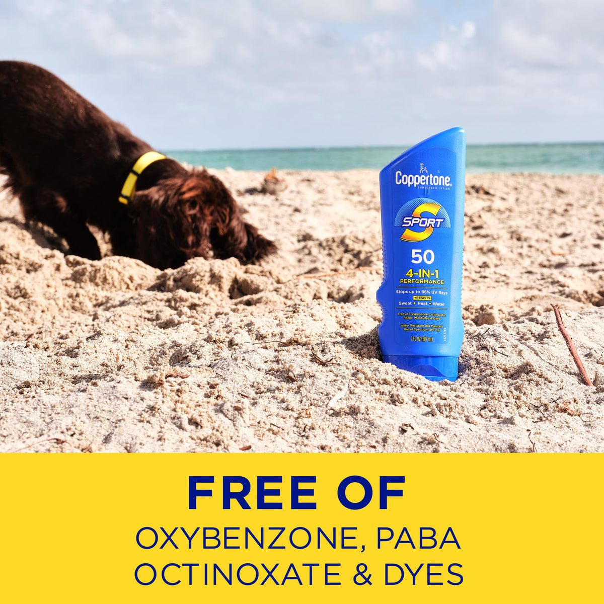 Coppertone SPORT Sunscreen Lotion SPF 50, Value Pack, 2 x 7 FL OZ