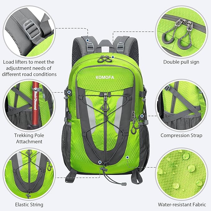 Hiking Backpack 30L Lightweight Travel Daypack Small Day Pack for Men Women Outdoor Camping