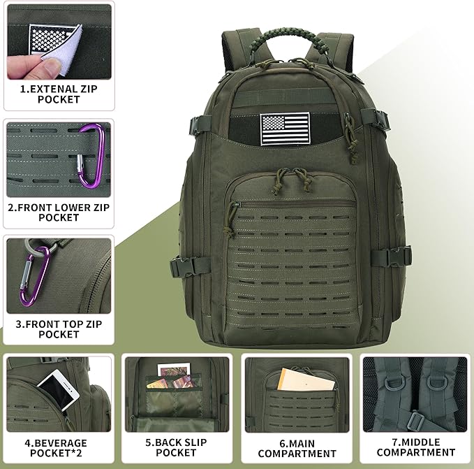30L Hiking Backpack Lightweight Outdoor Daypack Camping Backpack Outdoor Travel Daypack Day Pack