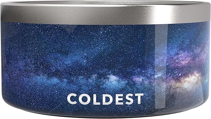 Coldest Dog Bowl - Anti Rust Metal, Non Slip, 3 Layers Insulated Stainless Steel Dog Bowls - Spill