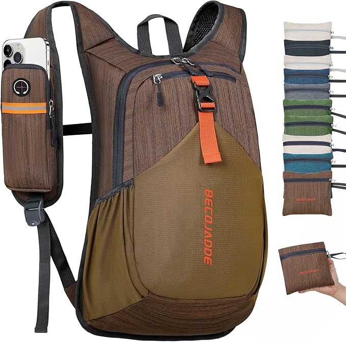 15L Small Hiking Backpack for Men Women Foldable Packable Back Pack Ultralight Hiking Daypack for